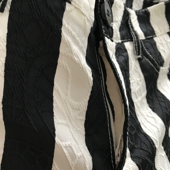 Tricotto Stripe Jeans Pants Women’s Size 6/S Black White Punk Alt Goth Pockets - Picture 10 of 16